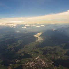 Flugwegposition um 13:37:10: Aufgenommen in der Nähe von Gemeinde Himmelberg, Österreich in 4022 Meter